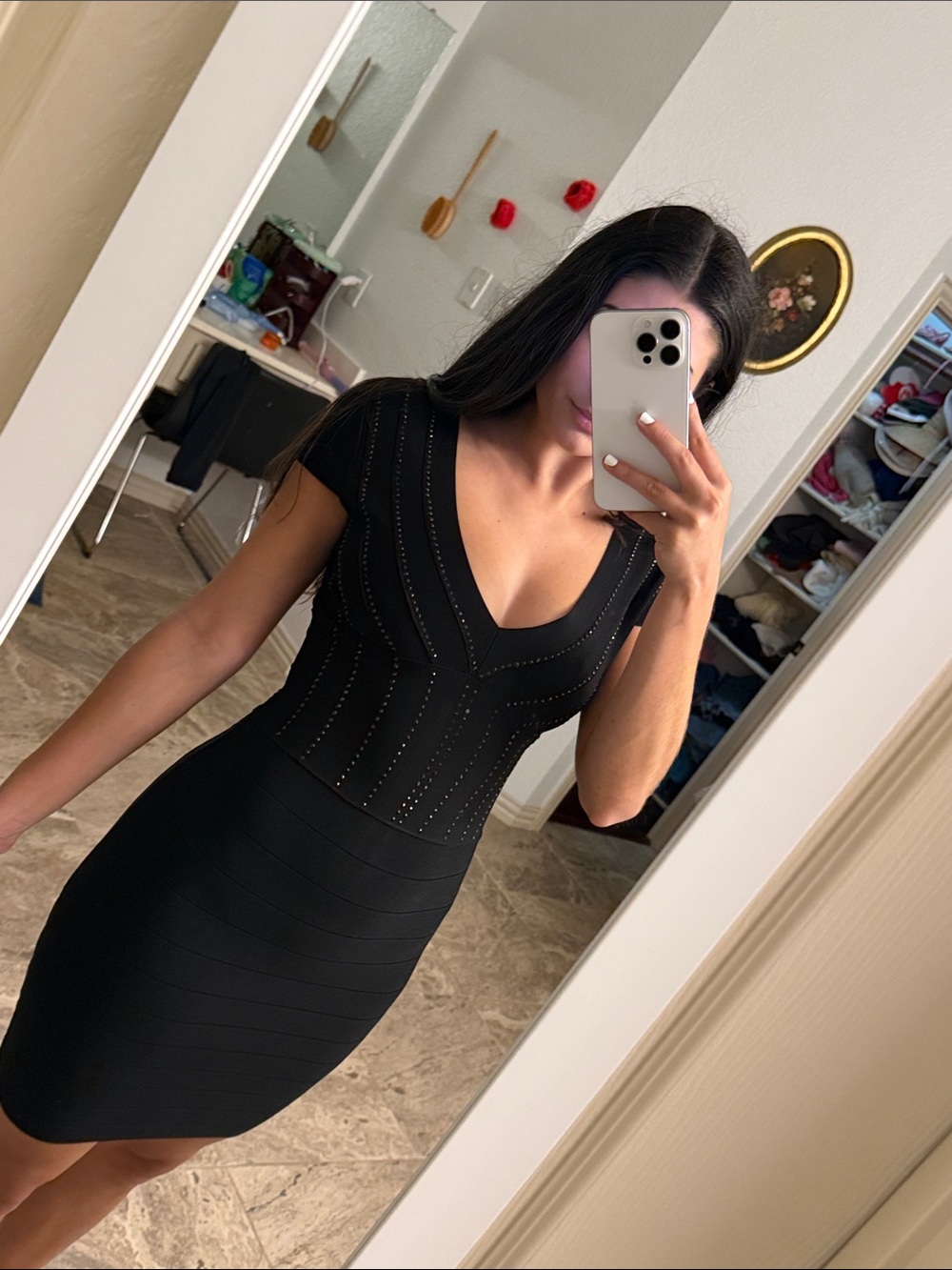 bebe Black Mini Dress